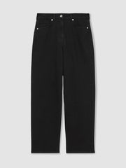 Reiss | Petite Mid Rise Straight Leg Jeans in Black