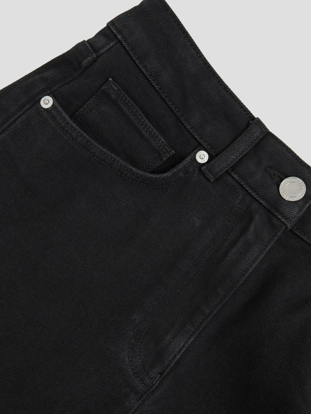Reiss | Petite Mid Rise Straight Leg Jeans in Black