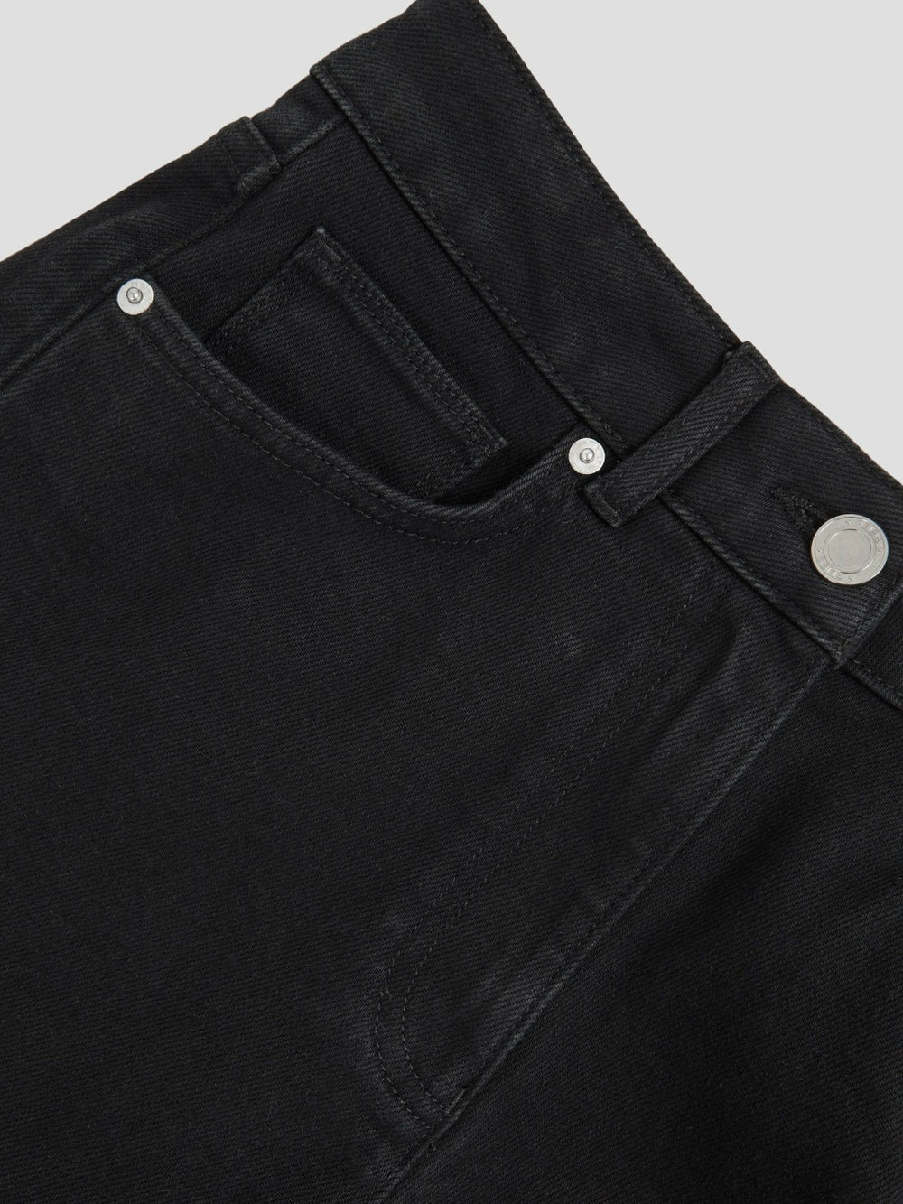 Reiss | Petite Mid Rise Straight Leg Jeans in Black