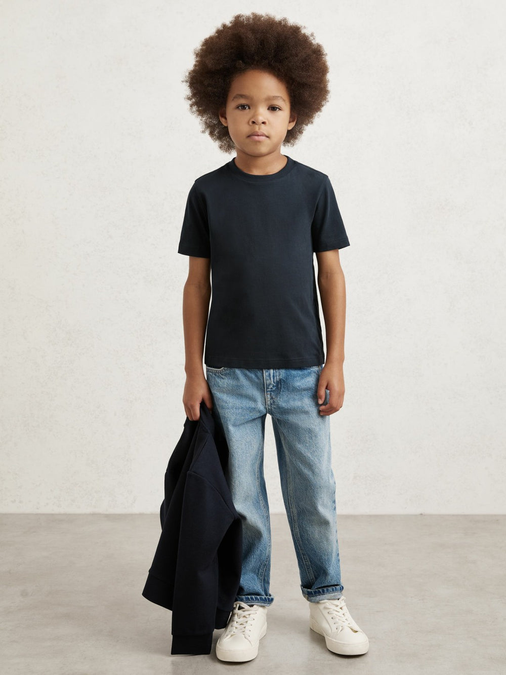 Reiss | 9-13 yrs Crew Neck T-Shirt in Navy