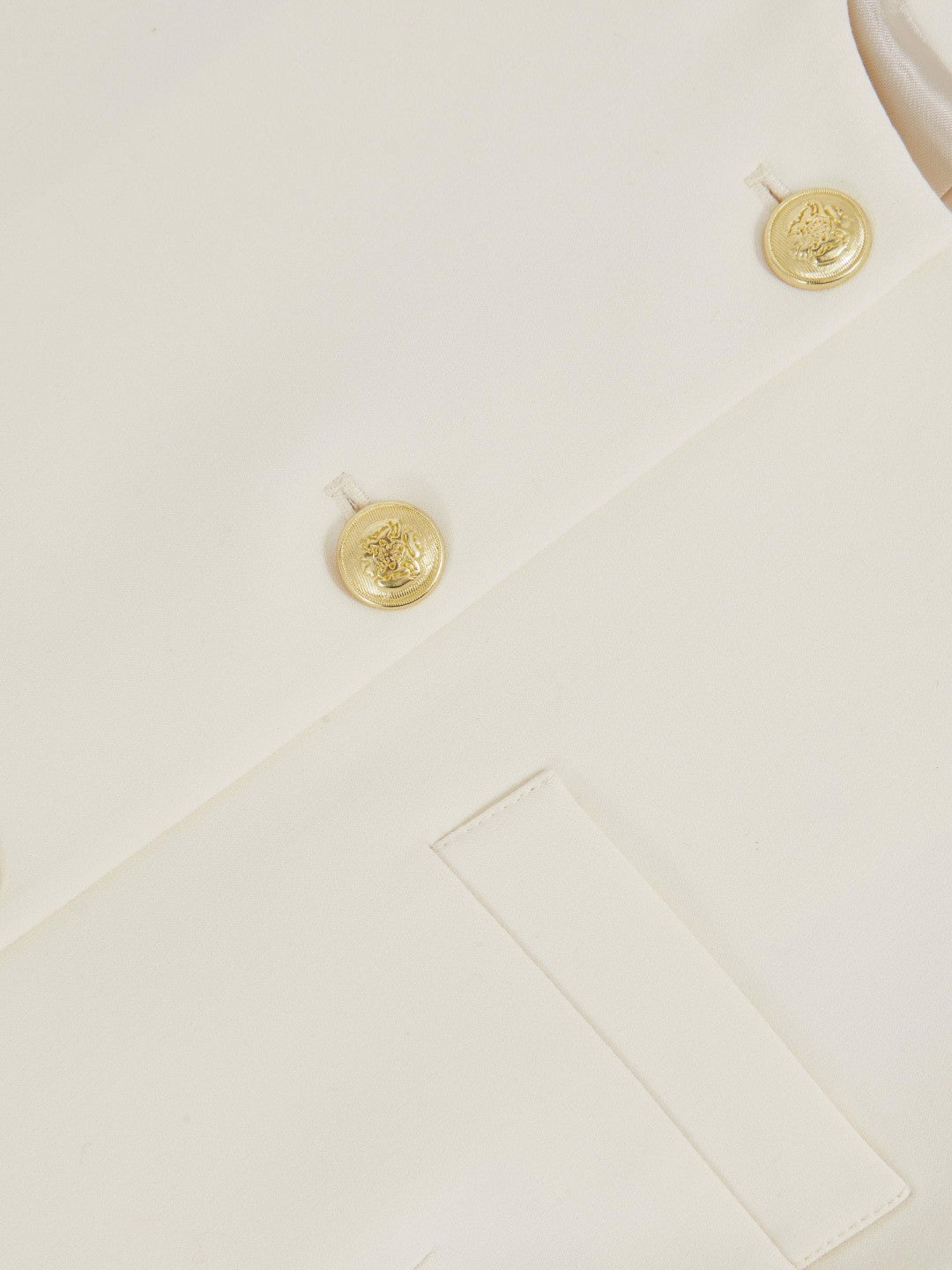 Reiss | High-Neck Longline Waistcoat in Cream