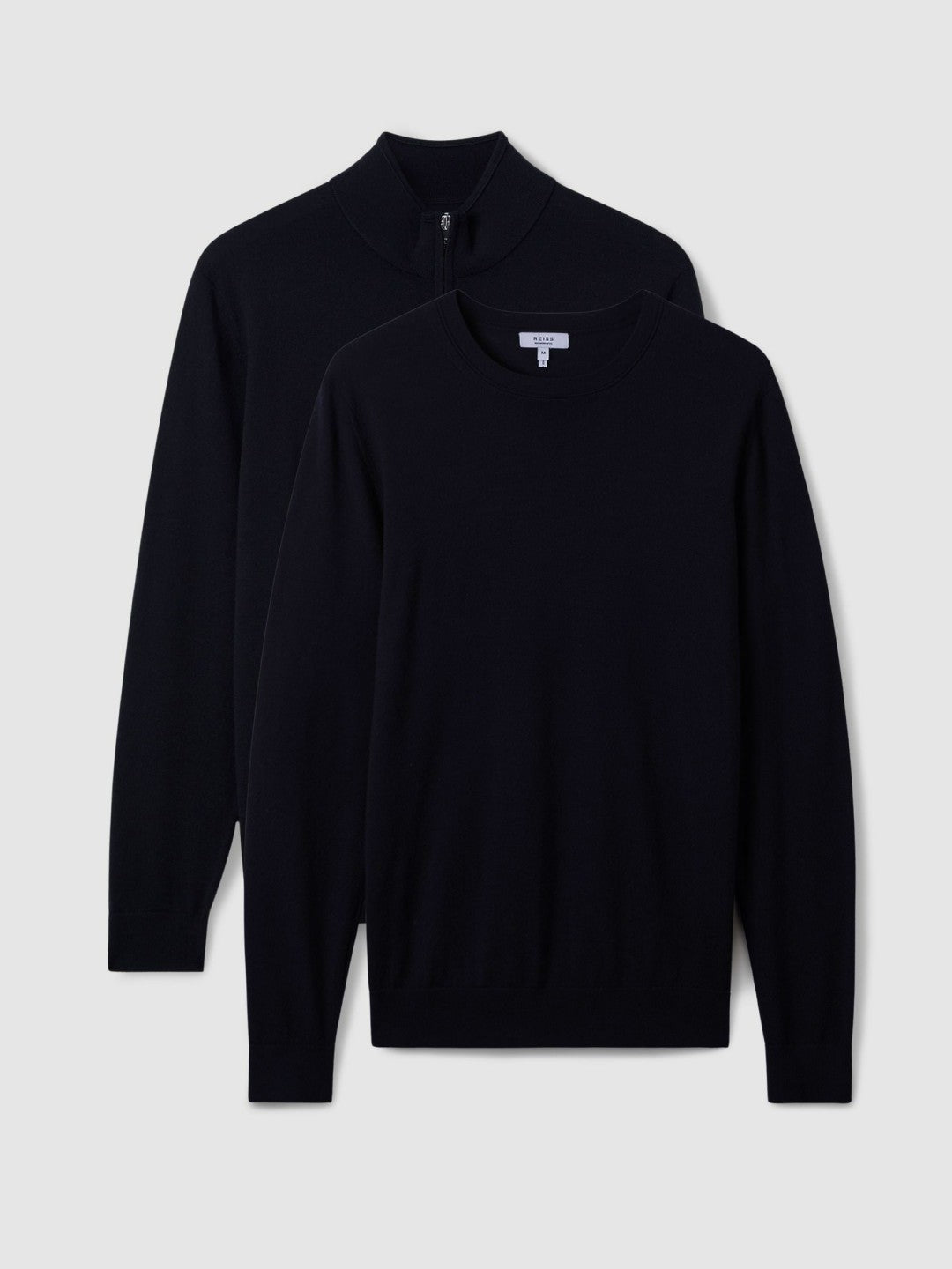 Reiss | Pack of Two Merino Wool Jumpers in Navy