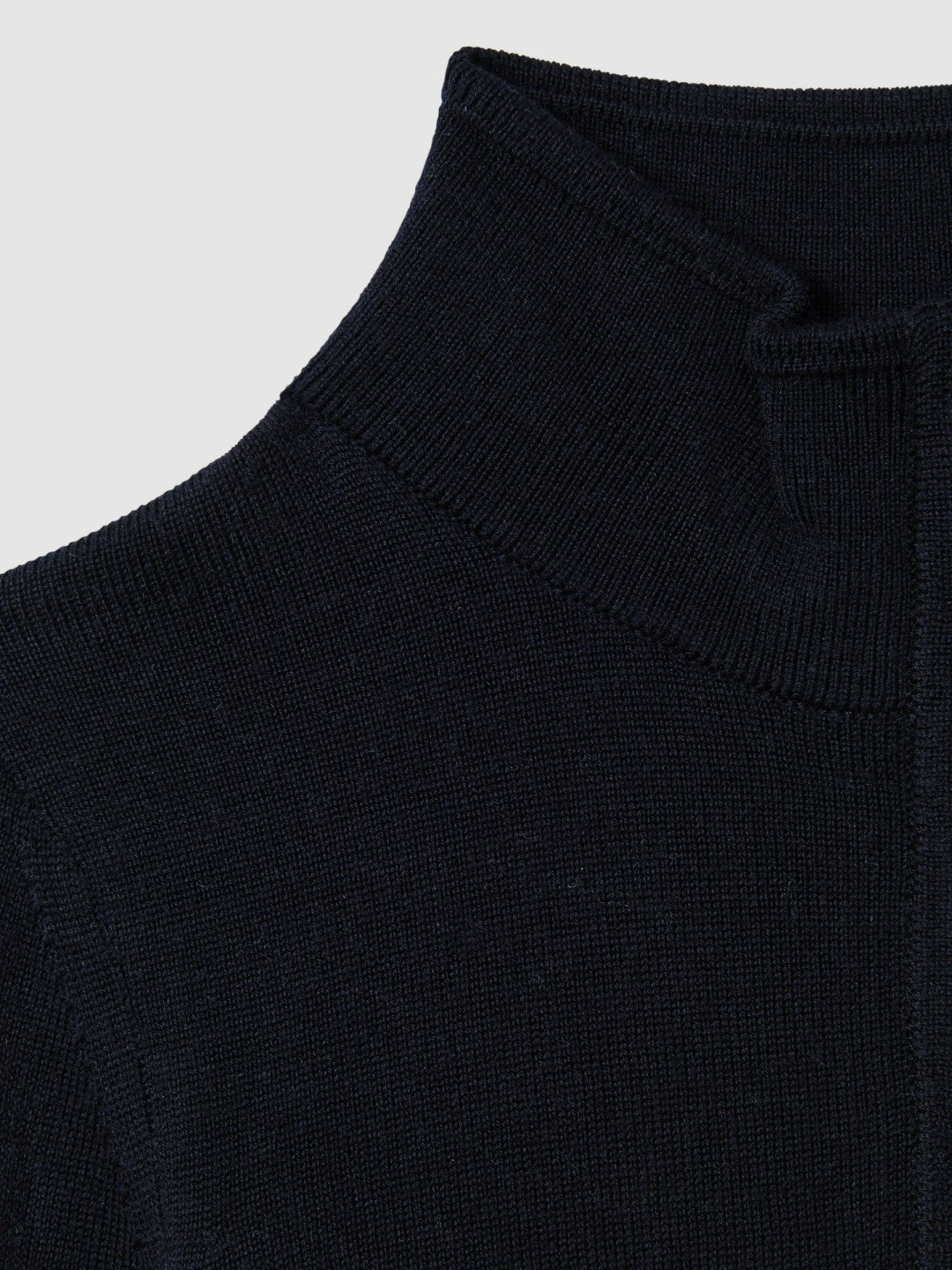 Reiss | 3-9 yrs Wool Half-Zip Funnel Neck Jumper in Navy