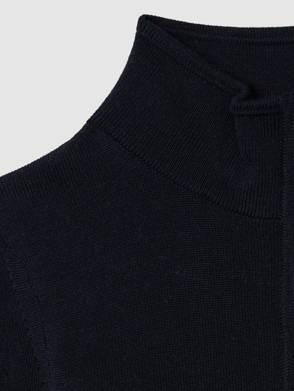 Reiss | 3-9 yrs Wool Half-Zip Funnel Neck Jumper in Navy