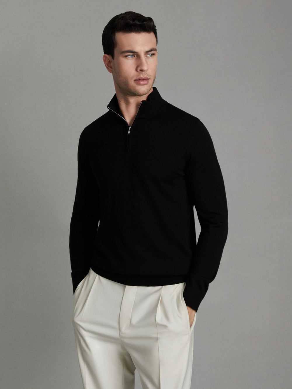 Reiss | Pack of Two Merino Wool Jumpers in Black