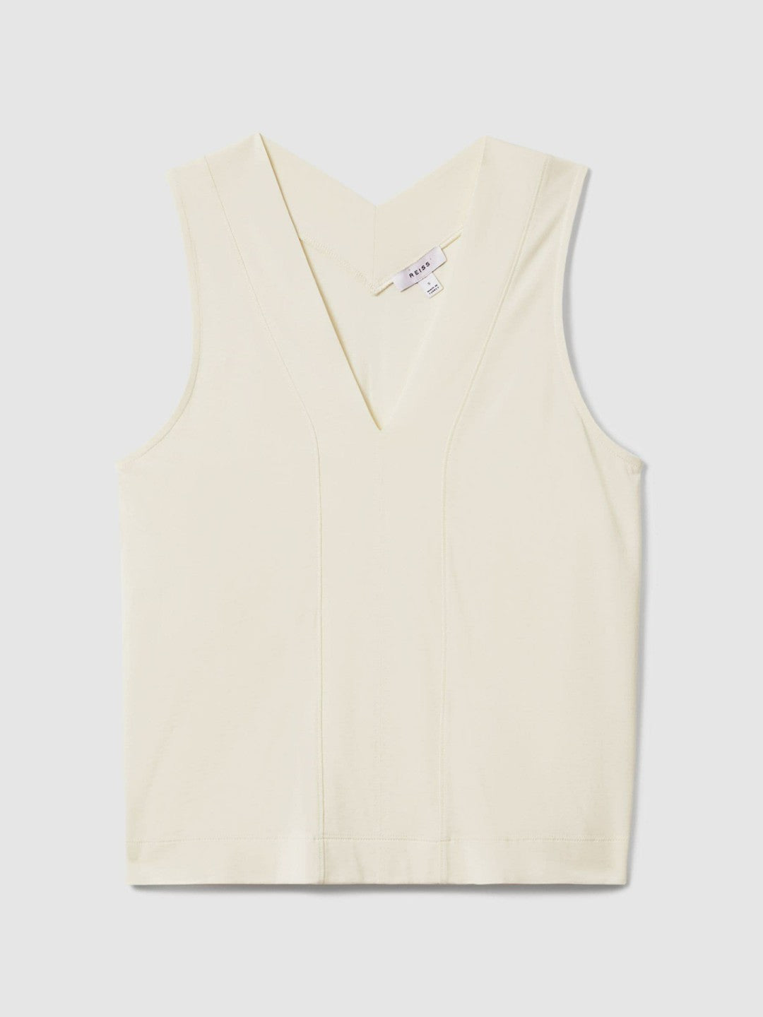 Reiss | V-Neck Shell Top in Ivory
