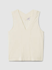 Reiss | V-Neck Shell Top in Ivory