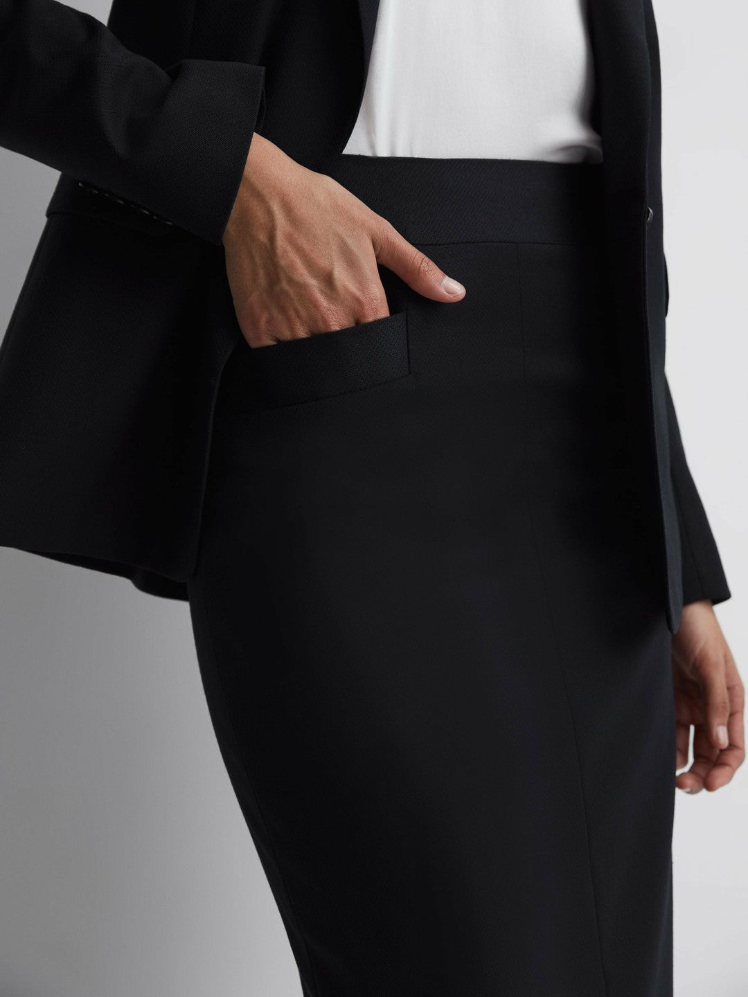 Reiss | Tailored Pencil Skirt in Navy