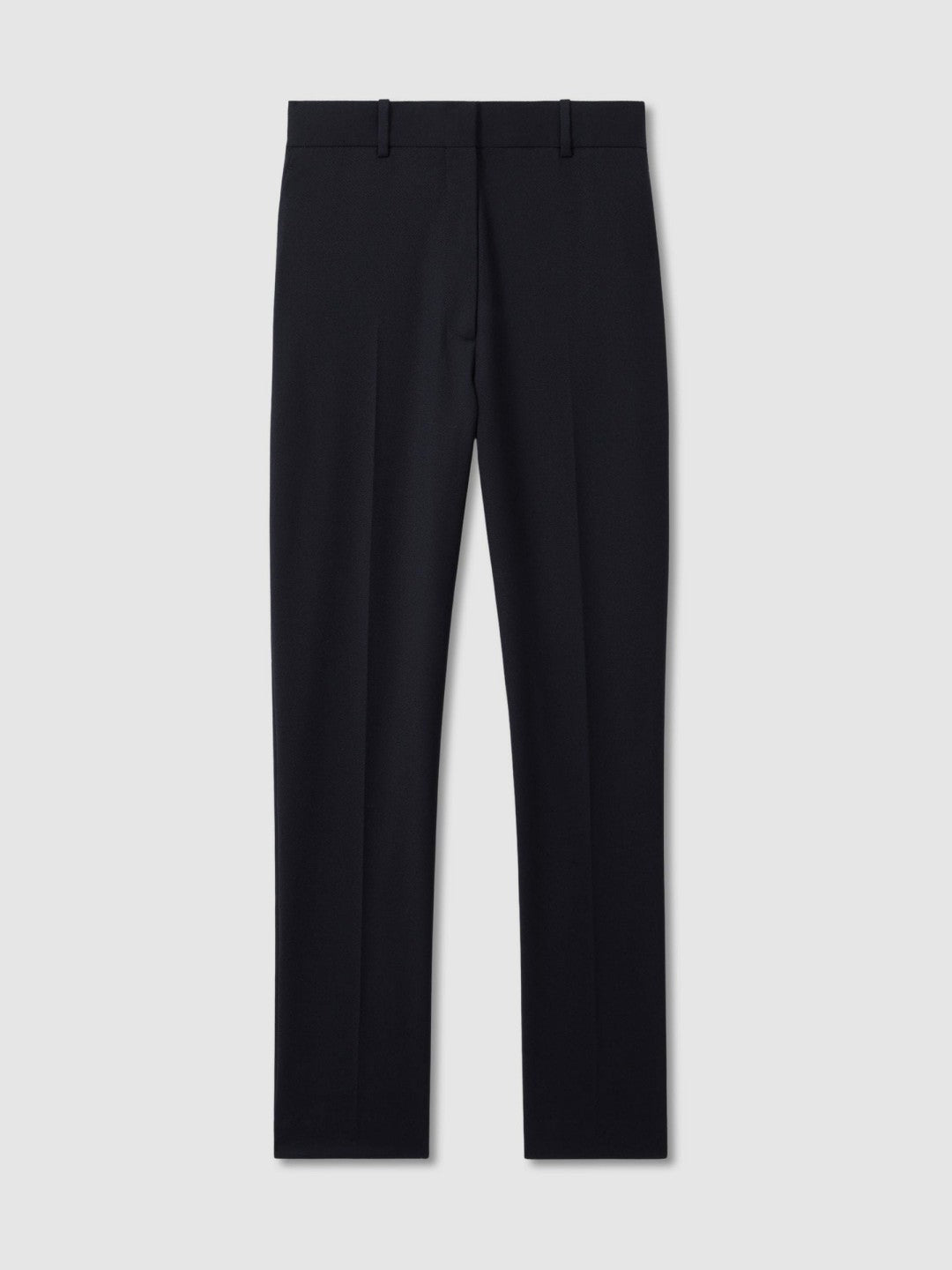 Reiss | Wool-Blend Tailored Flared Suit Trousers in Navy