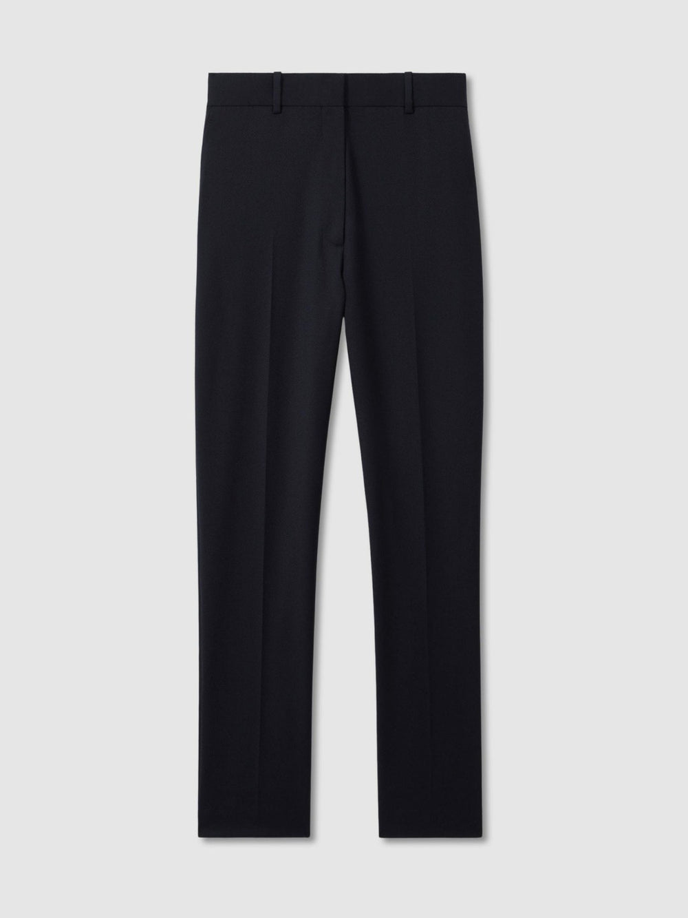 Reiss | Wool-Blend Tailored Flared Suit Trousers in Navy