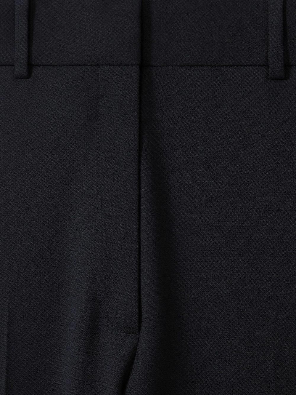 Reiss | Wool-Blend Tailored Flared Suit Trousers in Navy