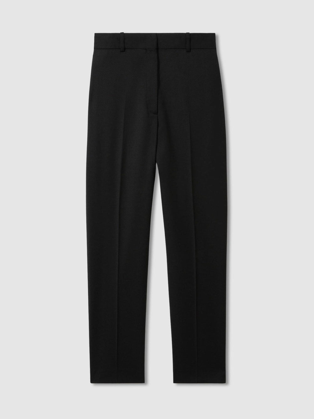 Reiss | Petite Wool Blend Tapered Suit Trousers in Black
