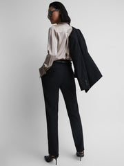 Reiss | Wool Blend Tapered Suit Trousers in Navy