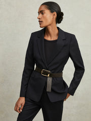 Reiss | Single Breasted Suit Blazer in Navy