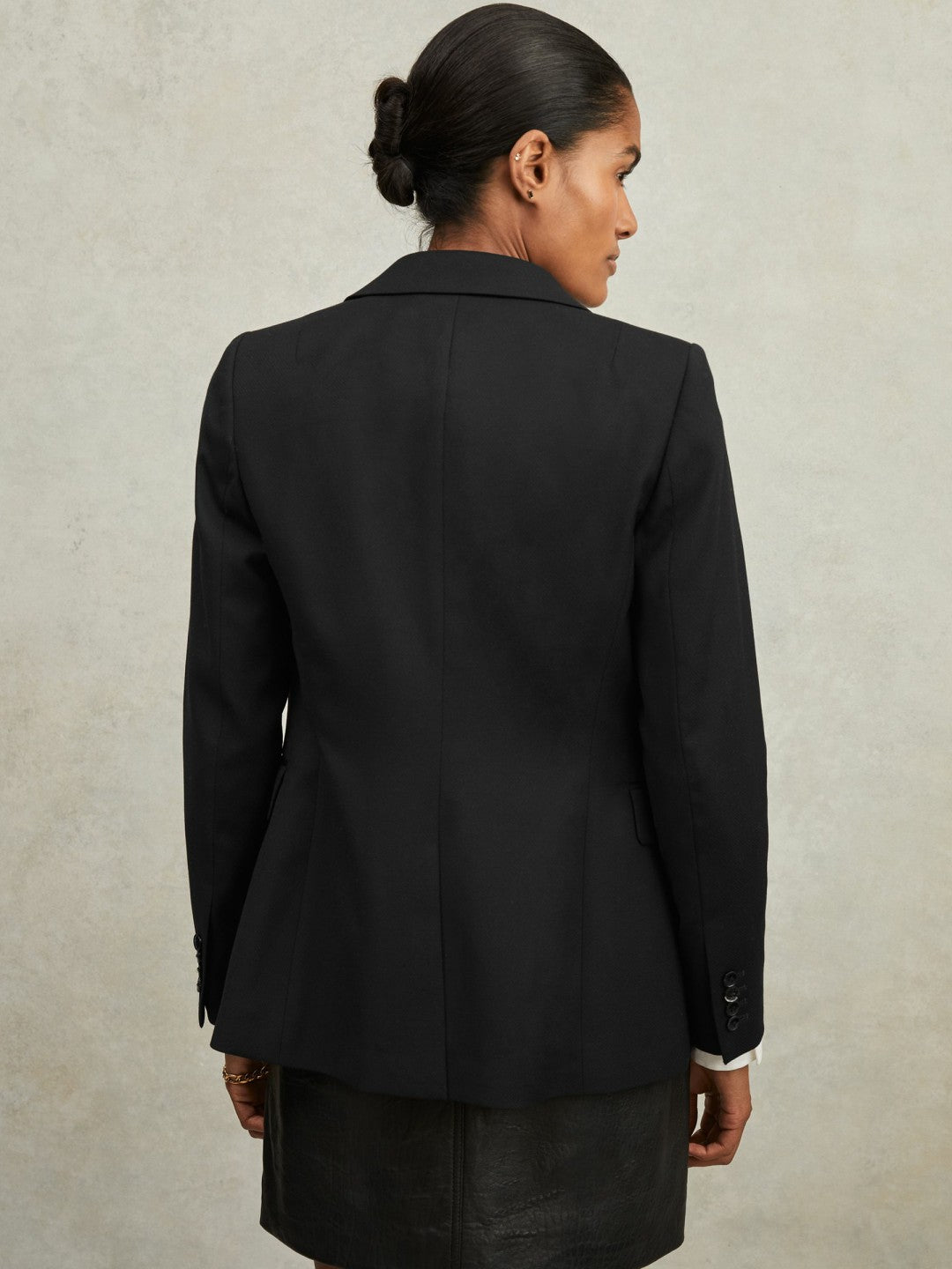 Reiss | Single Breasted Suit Blazer in Black