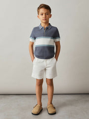Reiss | 3-9 yrs Cotton Chino Shorts with Stretch in White