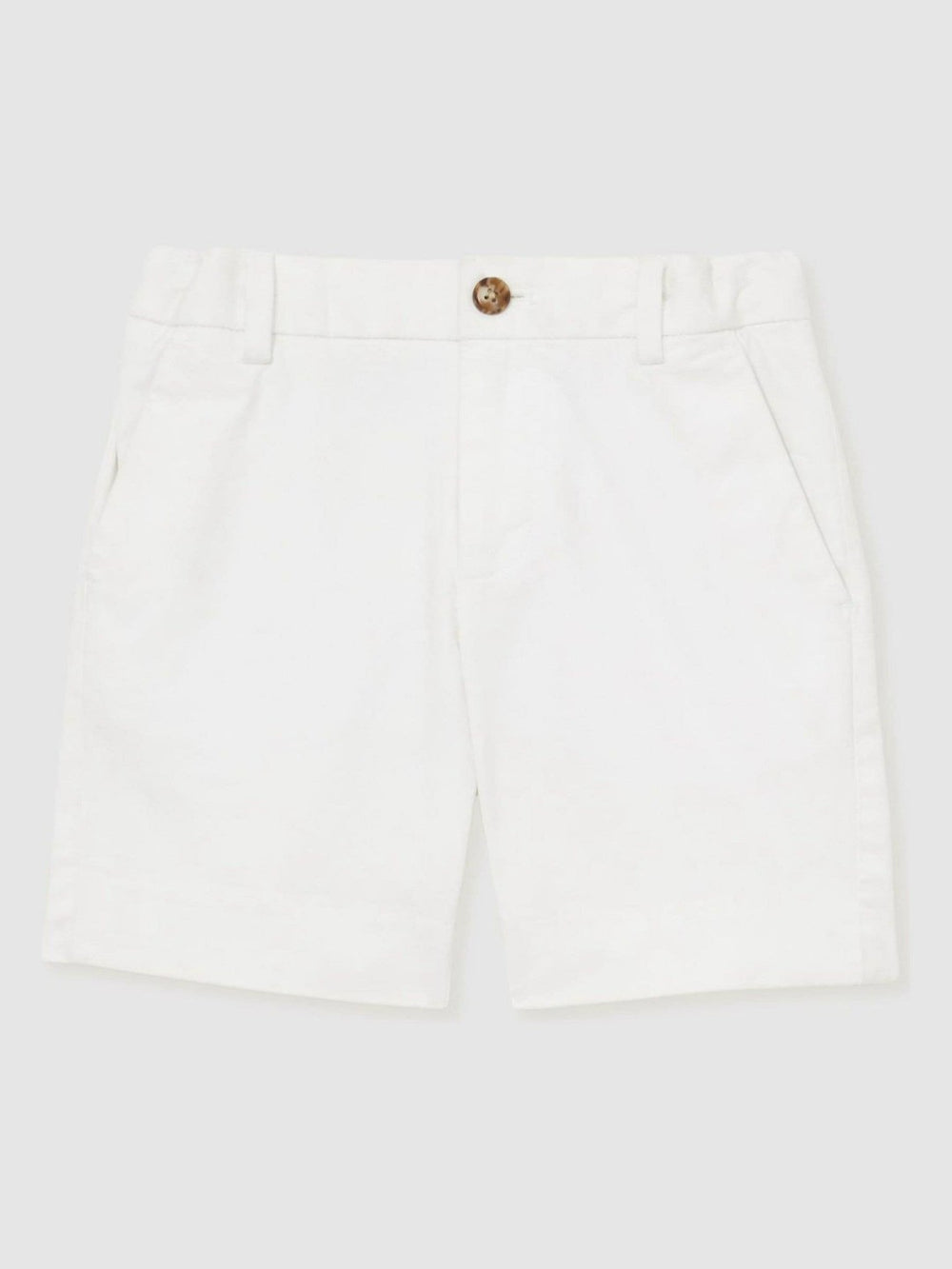 Reiss | 3-9 yrs Cotton Chino Shorts with Stretch in White