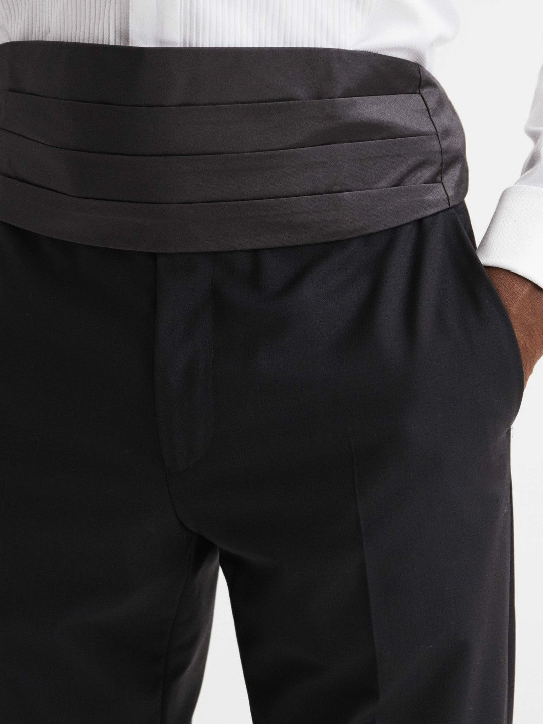 Reiss | Silk Cummerbund in Black