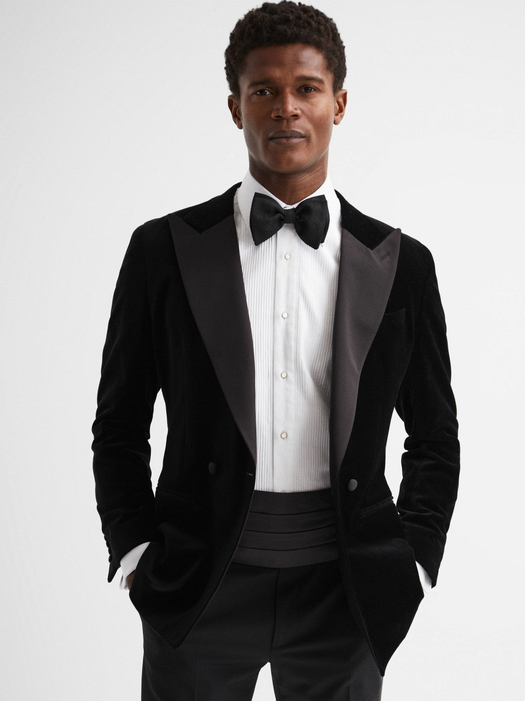 Reiss | Silk Cummerbund in Black