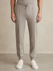 Reiss | Drawstring Jersey Joggers in Taupe