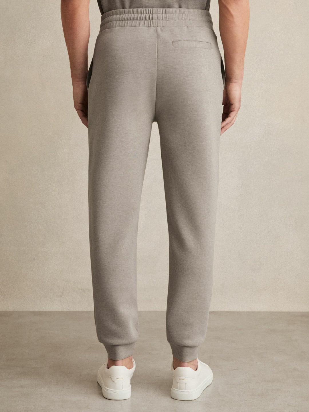 Reiss | Drawstring Jersey Joggers in Taupe