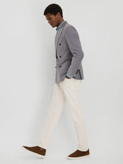Reiss | Harrys London Suede Slip On Trainers in Dark Bark Brown