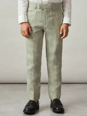 Reiss | Linen Suit Shorts in Apple