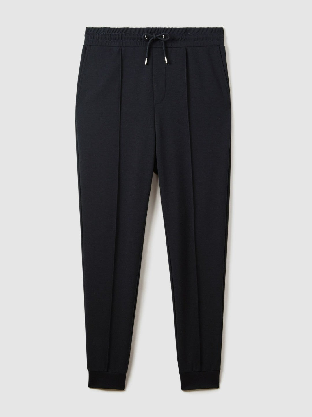 Reiss | Drawstring Jersey Joggers in Navy Blue