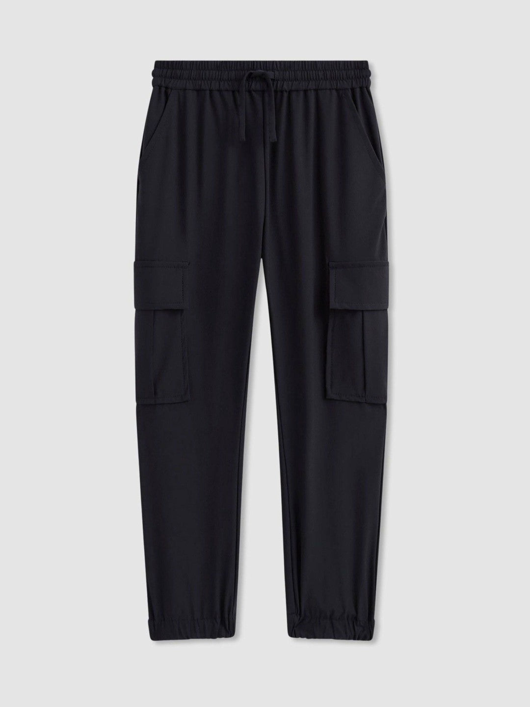 Reiss | 9-14 yrs Technical Drawstring Cuffed Cargo Trousers in Navy