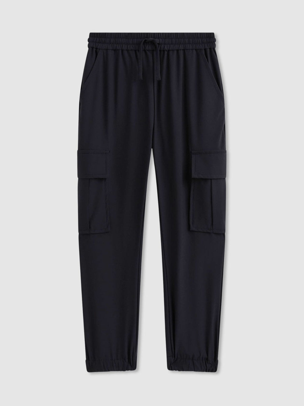 Reiss | 3-9 yrs Technical Drawstring Cuffed Cargo Trousers in Navy