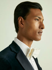 Reiss | Velvet Bow Tie in Ivory