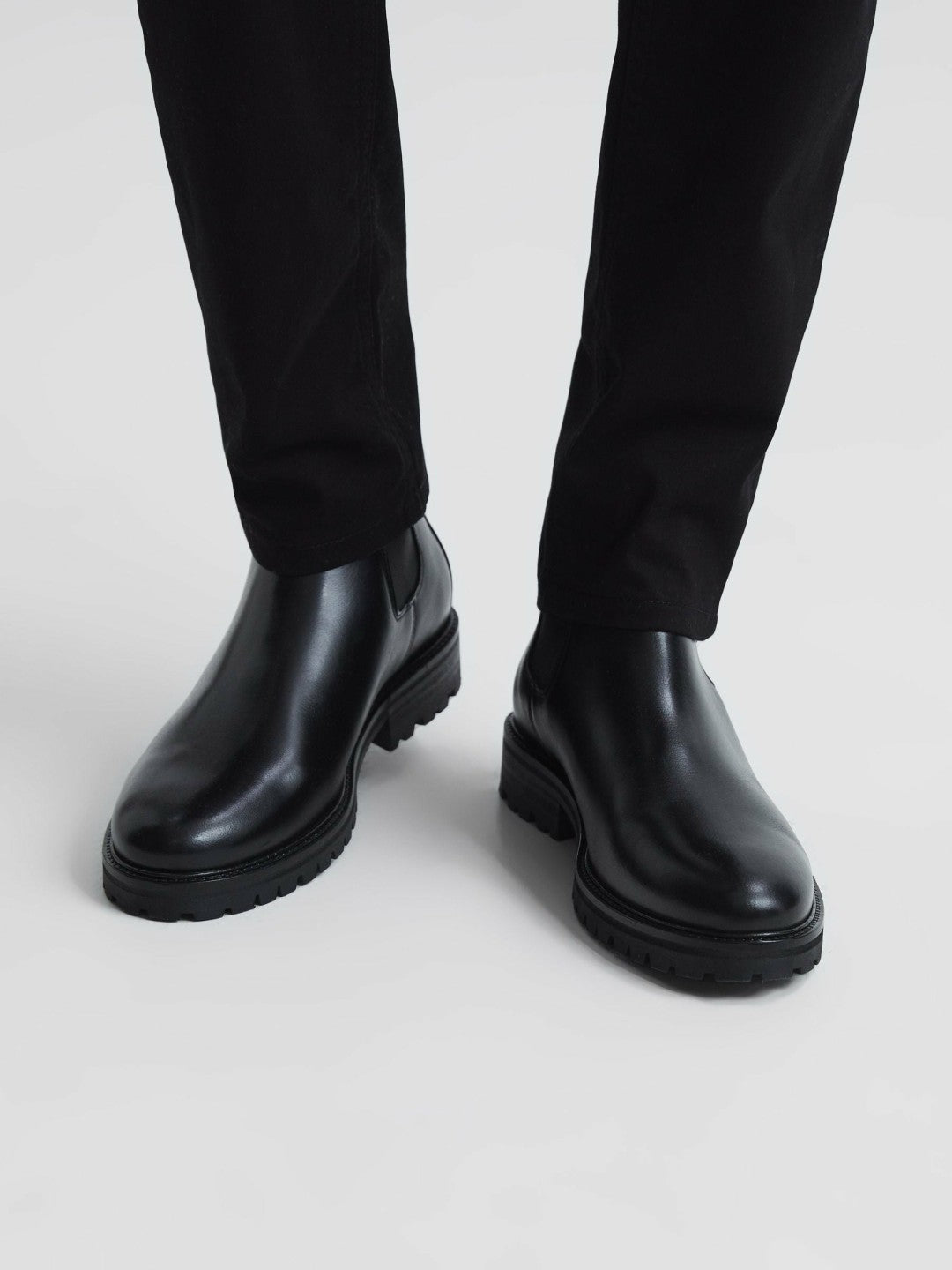 Reiss | Leather Chelsea Boots in Black