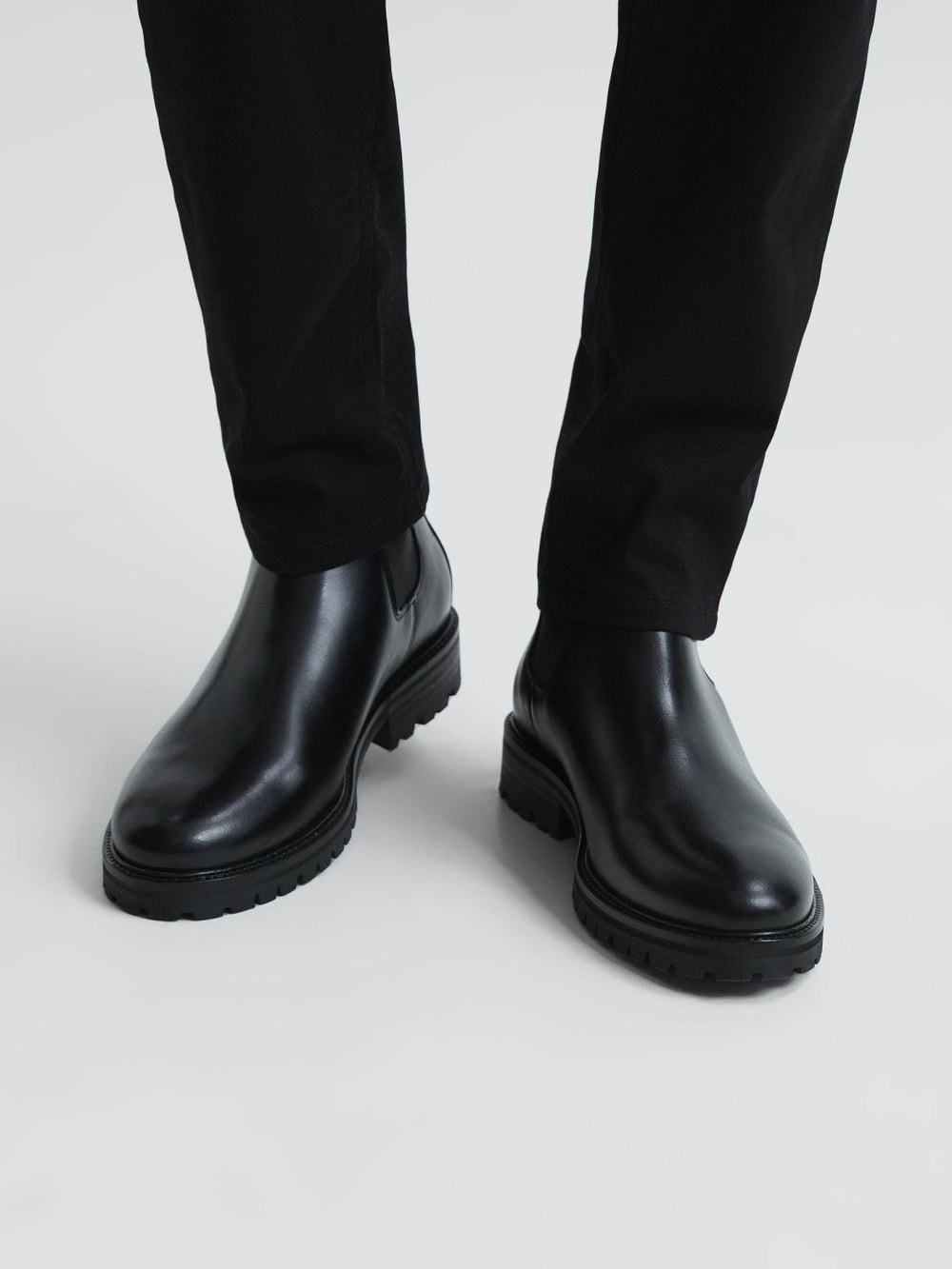 Reiss | Leather Chelsea Boots in Black