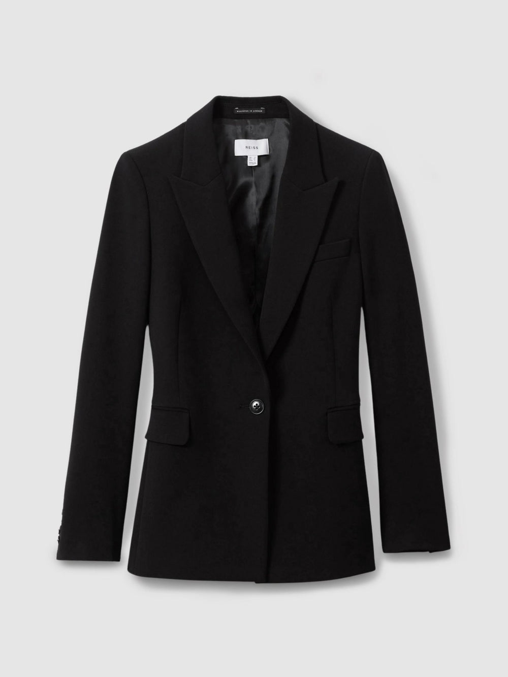 Reiss | Tailored Single Breasted Suit Blazer in Black