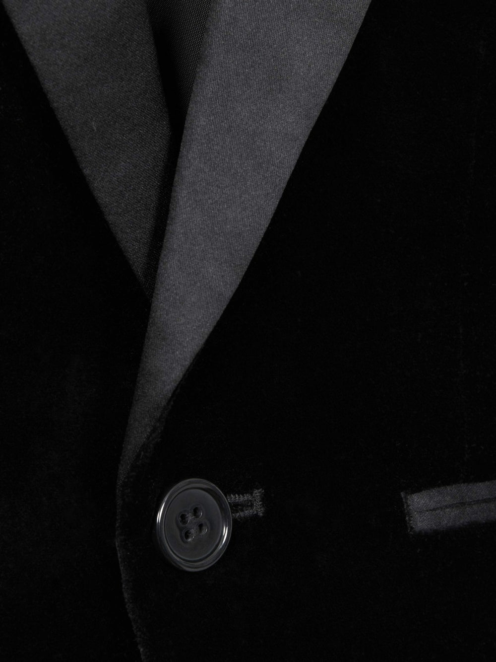 Reiss | 13-14 yrs Single Breasted Velvet Blazer in Black
