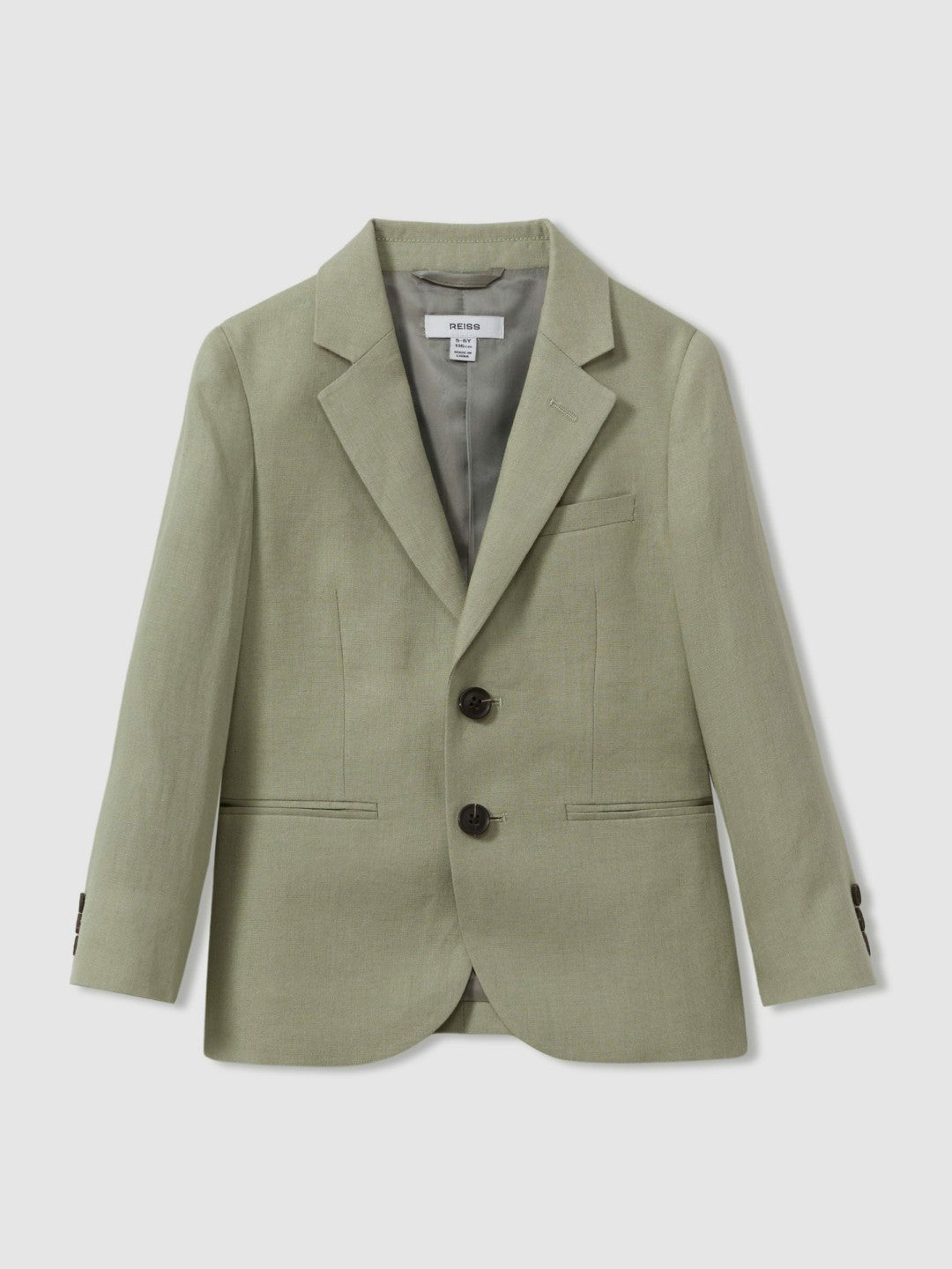 Reiss | 9-13 yrs Linen Single Breasted Blazer in Apple