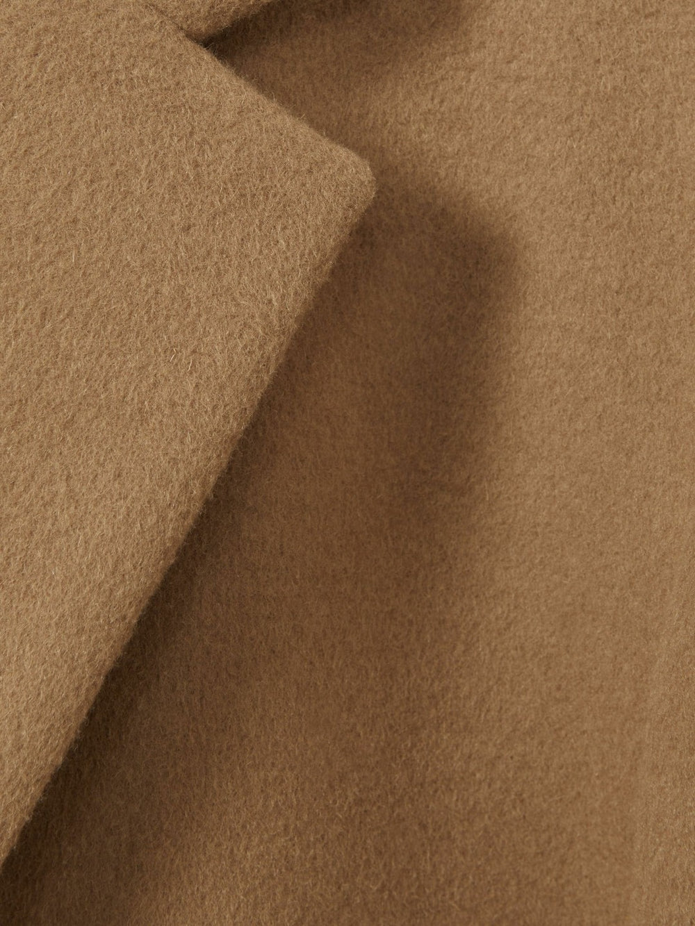 Reiss | Wool Blend Single Breasted Epsom Overcoat in Camel