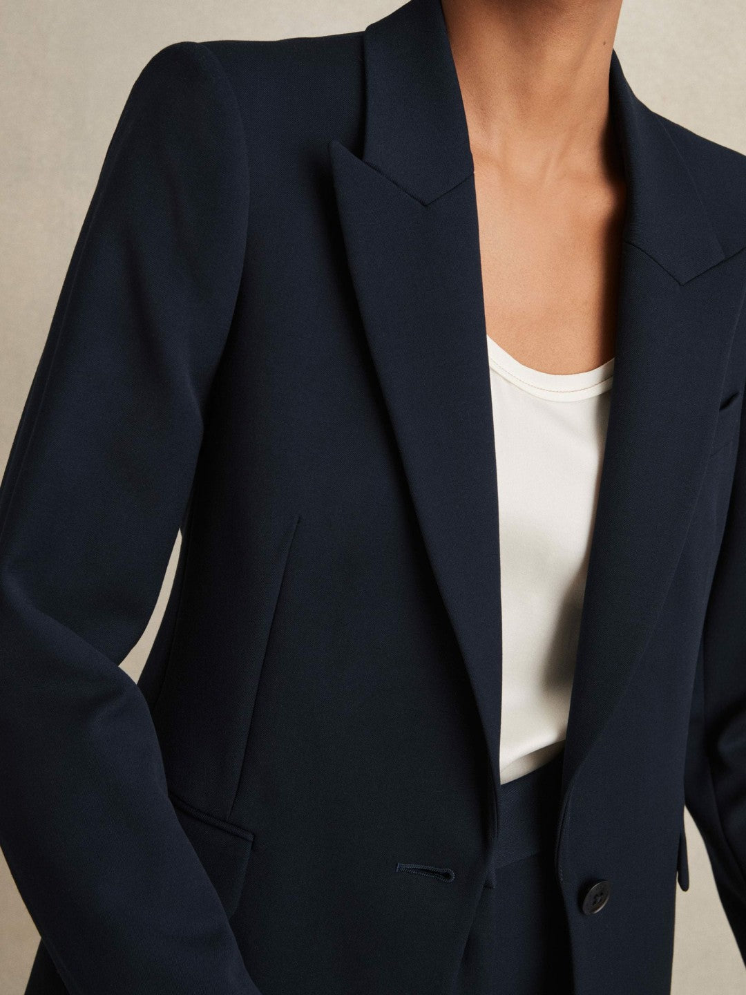 Reiss | Tailored Single Breasted Suit Blazer in Navy