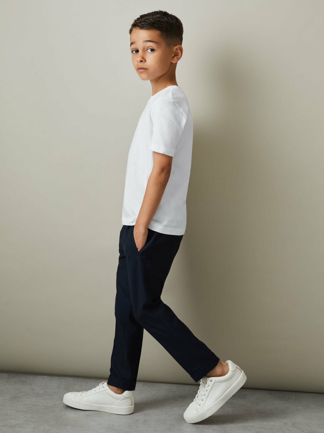 Reiss | 9-13 yrs Three Pack Of Crew Neck T-Shirts in White