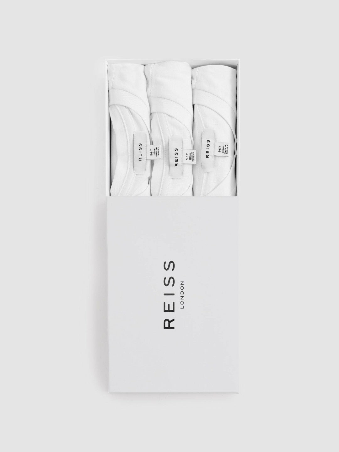 Reiss | 3-9 yrs Three Pack Of Crew Neck T-Shirts in White