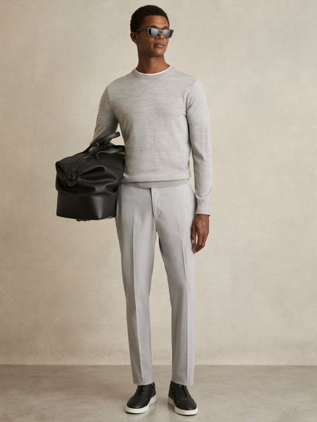 Reiss | Slim-Fit Drawstring Trousers in Grey