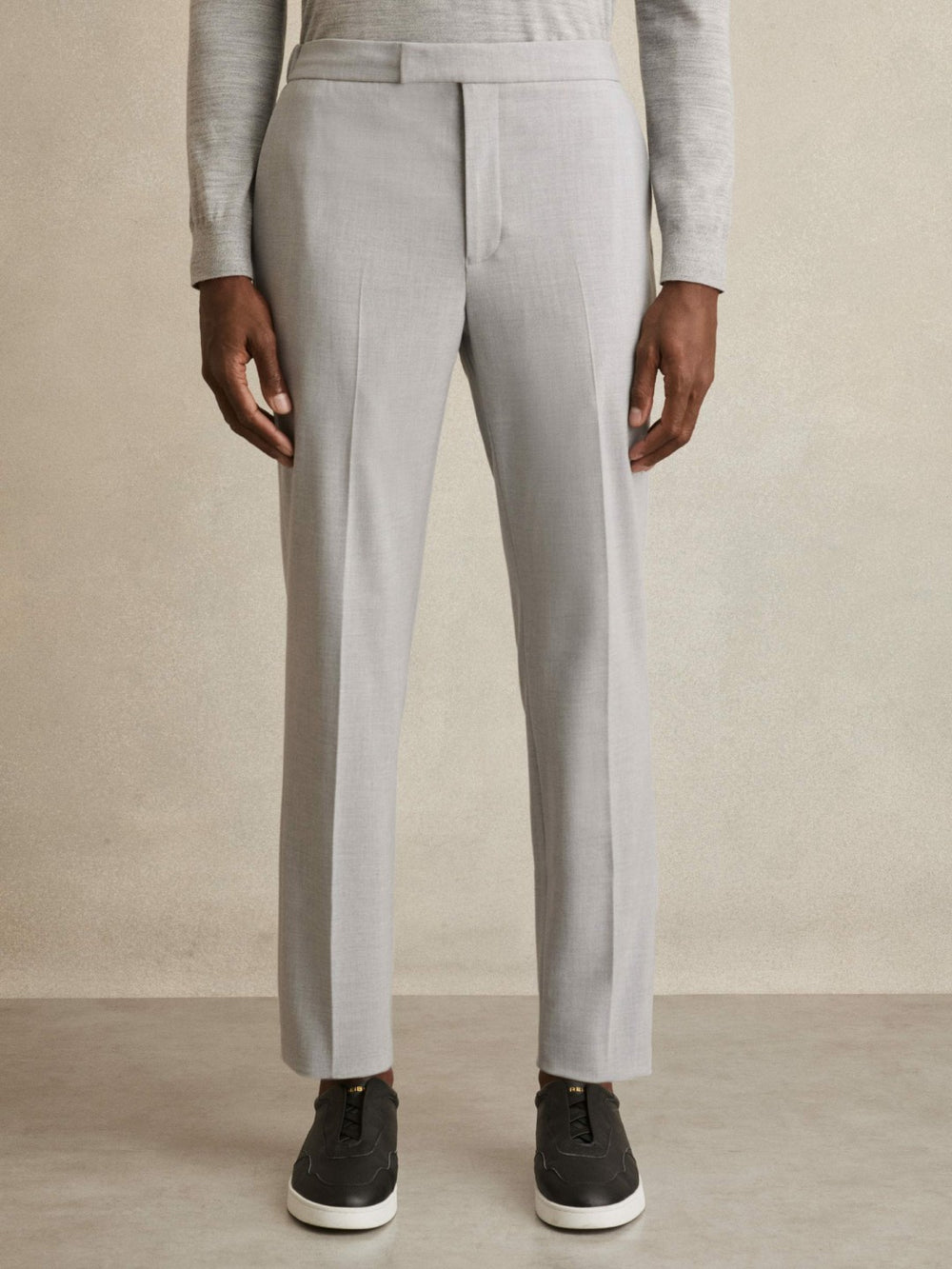 Reiss | Slim-Fit Drawstring Trousers in Grey
