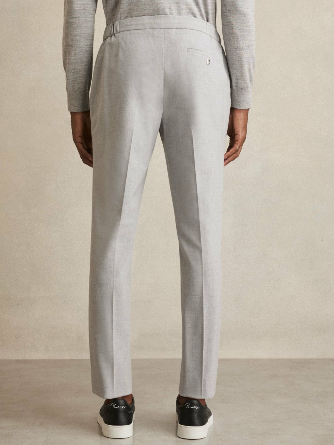Reiss | Slim-Fit Drawstring Trousers in Grey
