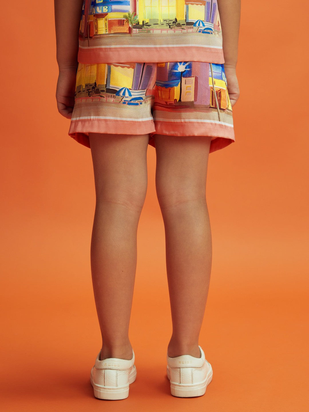 Reiss | Junior McLaren F1 Miami Drawstring Shorts in Pink Multi