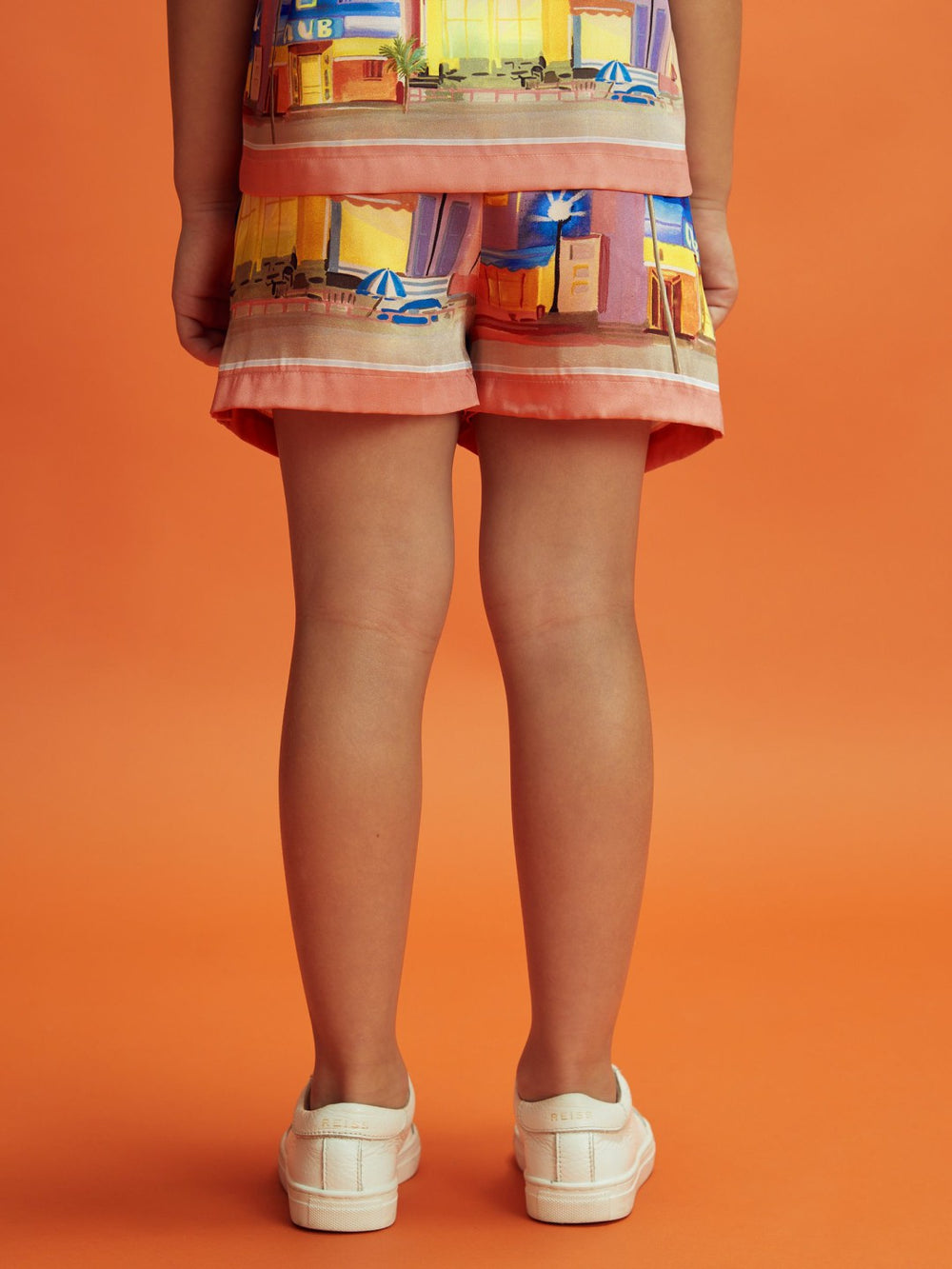 Reiss | Junior McLaren F1 Miami Drawstring Shorts in Pink Multi