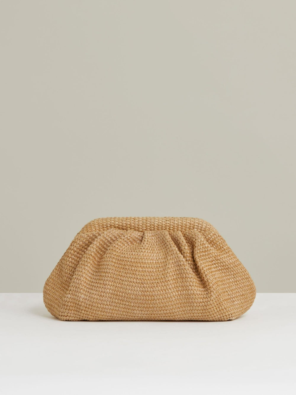 Reiss | Raffia Clutch Bag in Natural