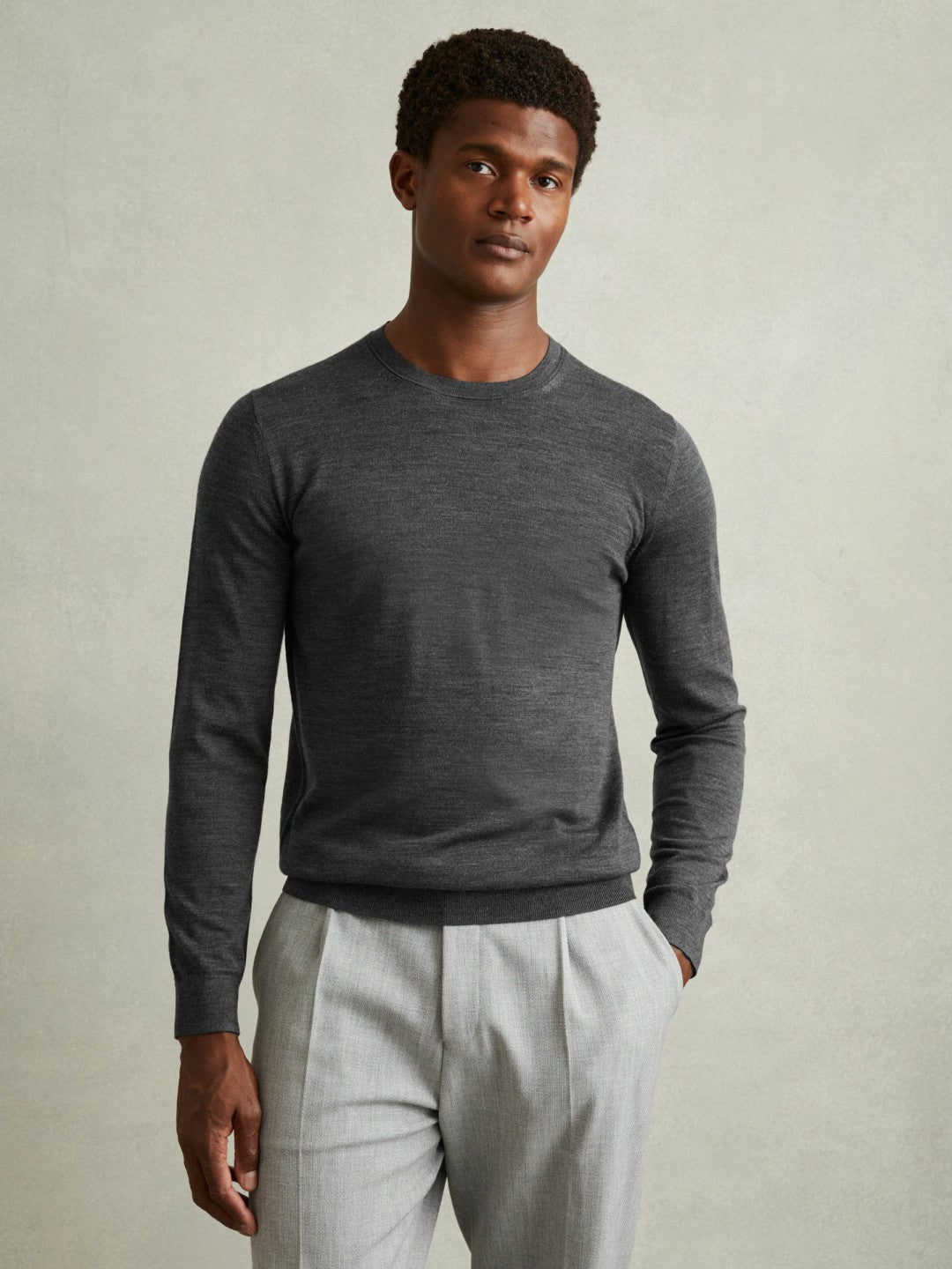 Reiss | Pack of Two Merino Wool Jumpers in Derby Grey Marl