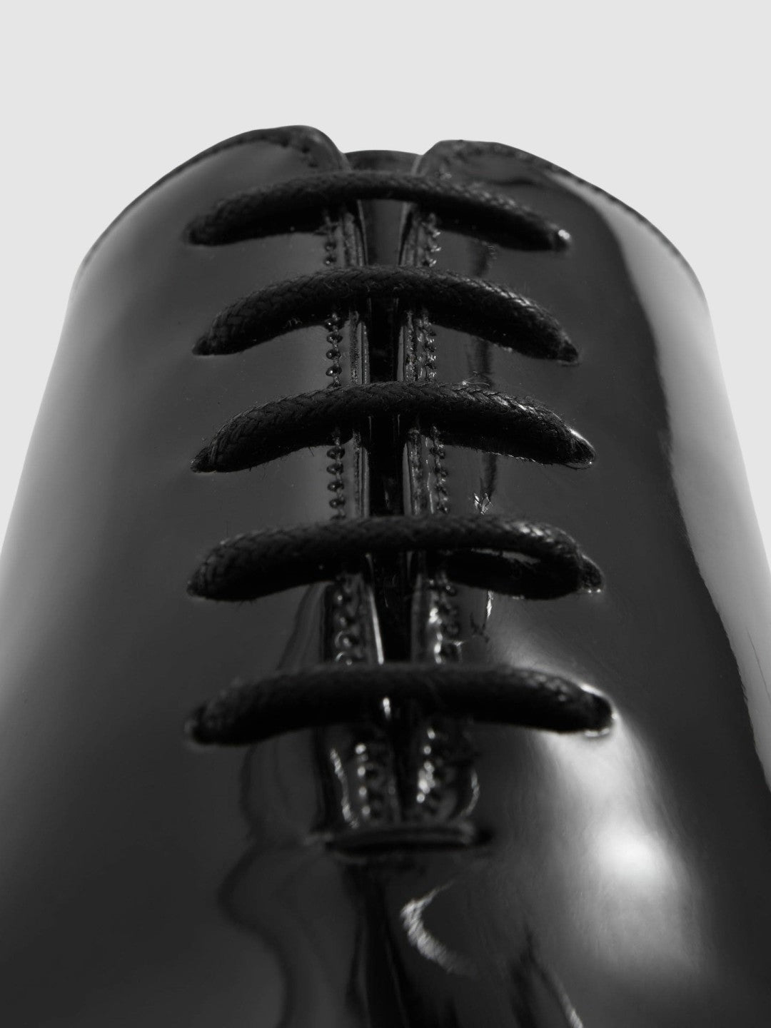 Reiss | Patent Leather Lace-Up Shoes in Black