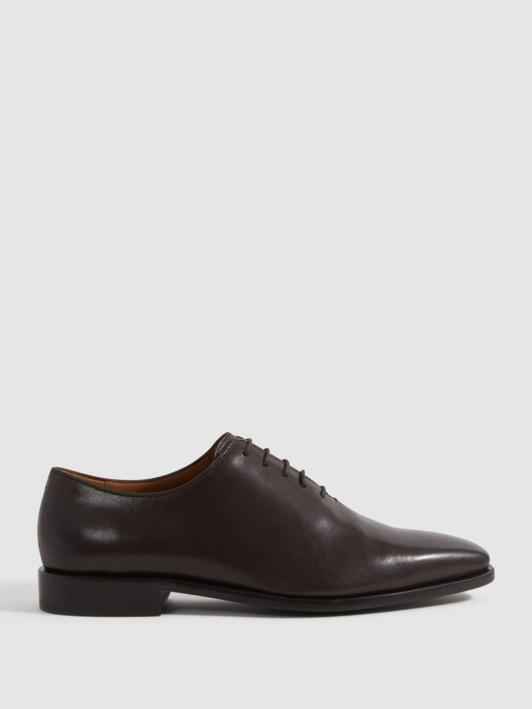 Reiss | Leather Lace-Up Shoes in Dark Brown