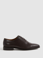 Reiss | Leather Lace-Up Shoes in Dark Brown